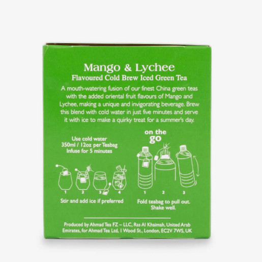 Ahmad Mango & Lychee Iced Green Tea 20 saszetek