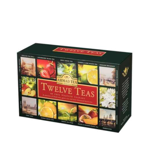 Ahmad Twelve Teas - zestaw 12 smaków 60 kopert