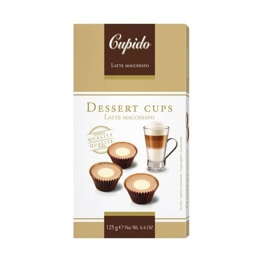 Cupido Dessert Cups - czekoladki smak Latte 125g