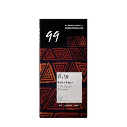 Vivani Feine Bitter 99% - czekolada gorzka 80g